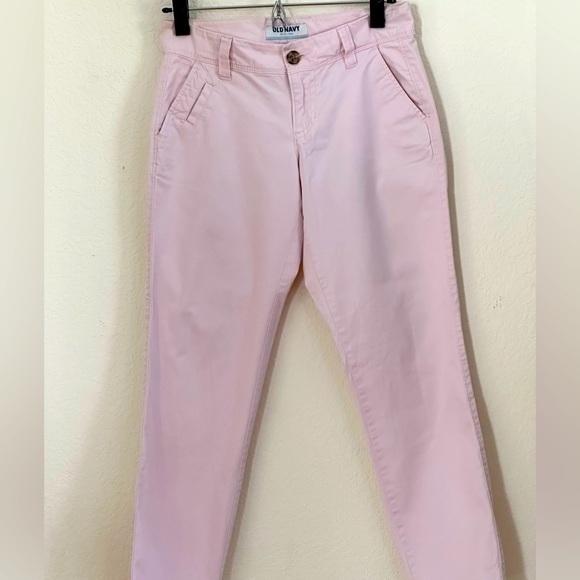 Old Navy Pants - Old Navy pale pink chinos, size 0.